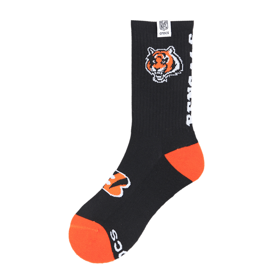 Men NFL Cincinnati Bengals Crocs Socks | Crocs Discount
