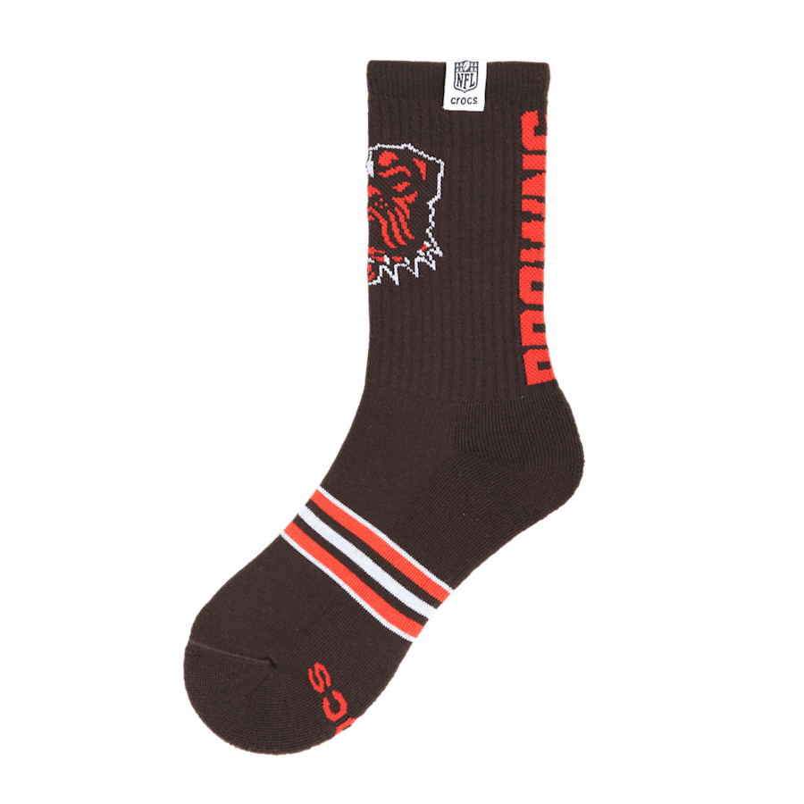 Men NFL Cleveland Browns Crocs Socks | Crocs