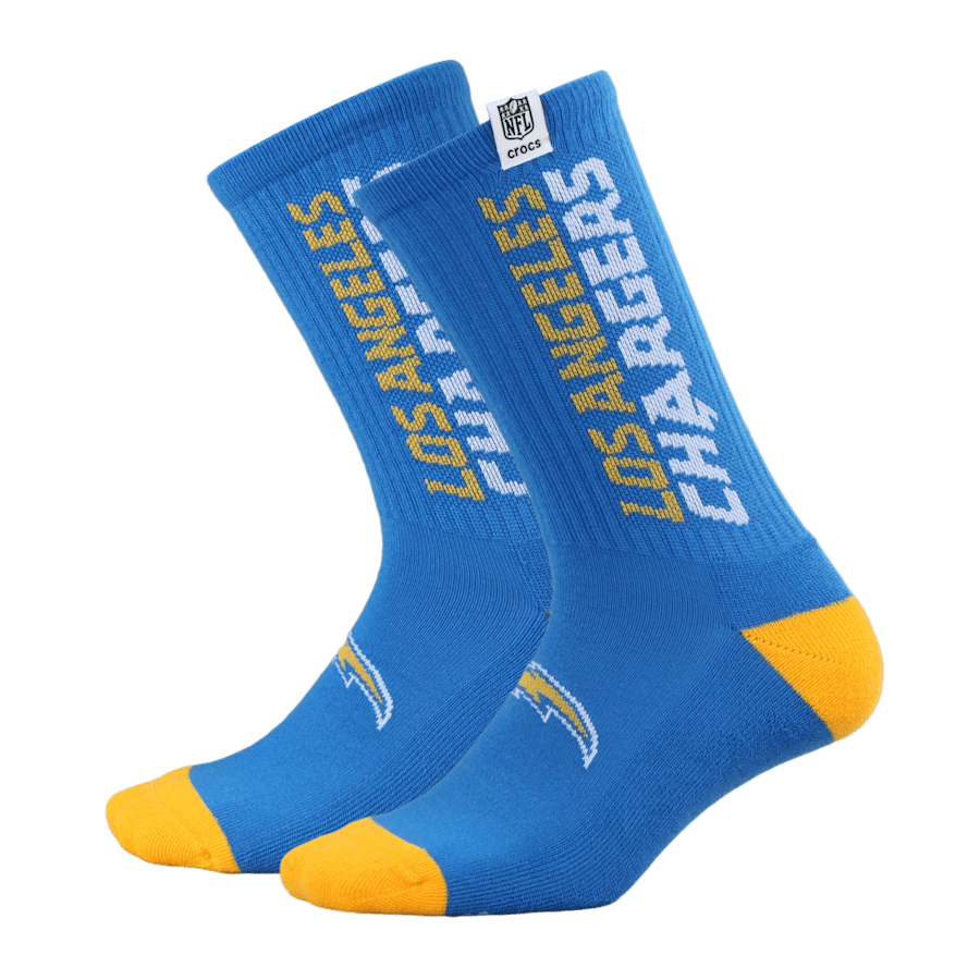 Men NFL Los Angeles Chargers Crocs Socks | Crocs For sale