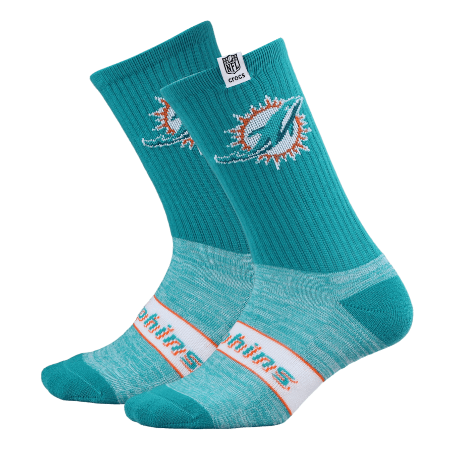 Men NFL Miami Dolphins Crocs Socks | Crocs On sale