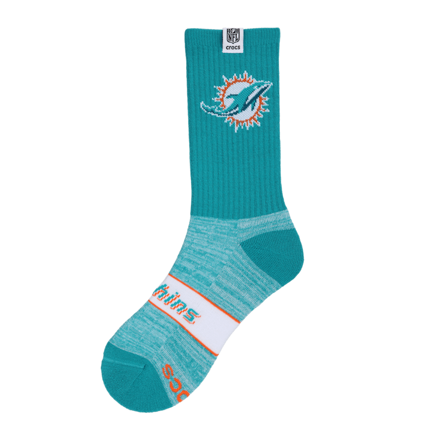 Men NFL Miami Dolphins Crocs Socks | Crocs On sale