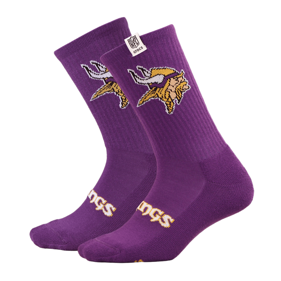 Men NFL Minnesota Vikings Crocs Socks | Crocs Sale