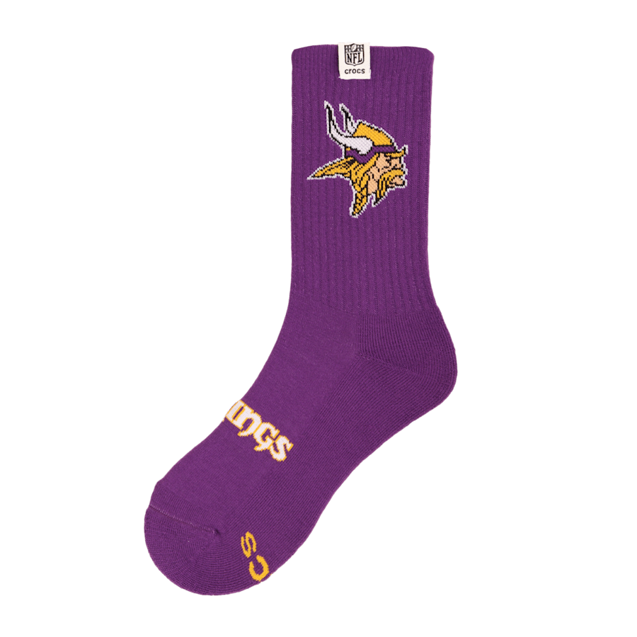 Men NFL Minnesota Vikings Crocs Socks | Crocs Sale