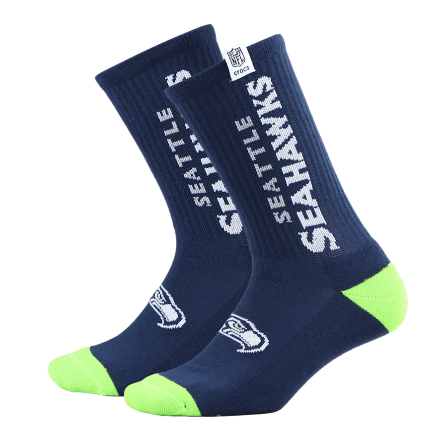 Men NFL Seattle Seahawks Crocs Socks | Crocs Outlet