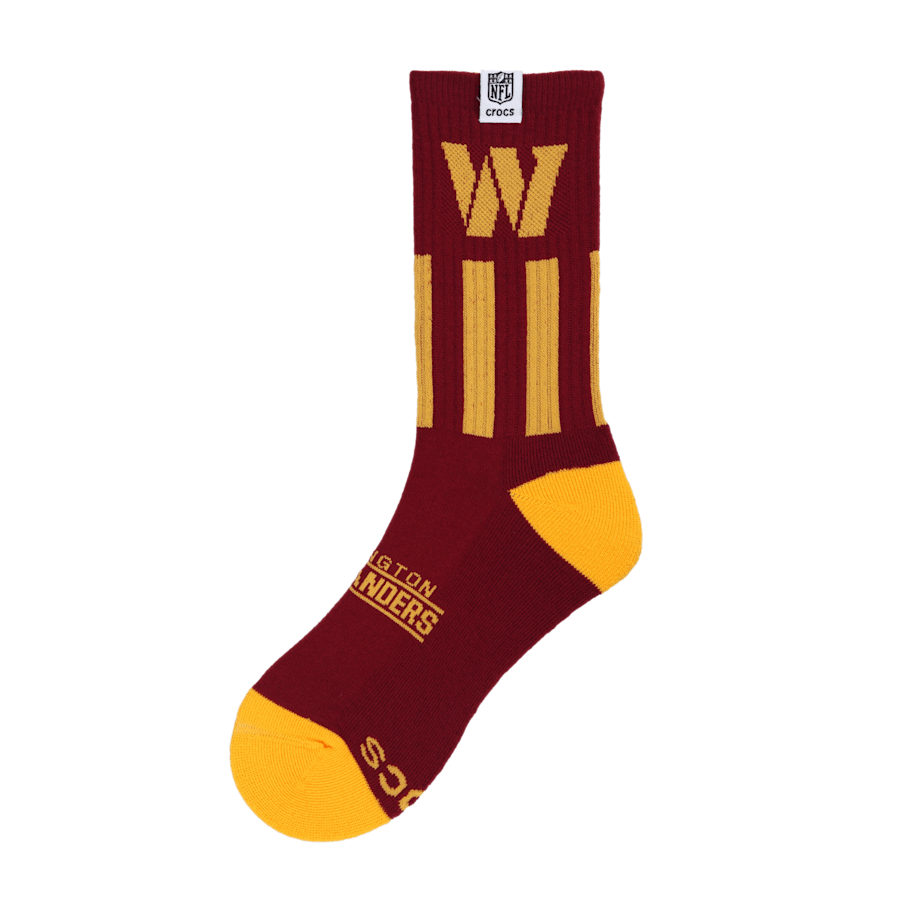 Men NFL Washington Commanders Crocs Socks | Crocs For sale