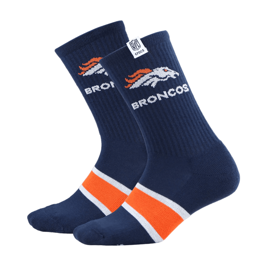 Men NFL Denver Broncos Crocs Socks | Crocs us