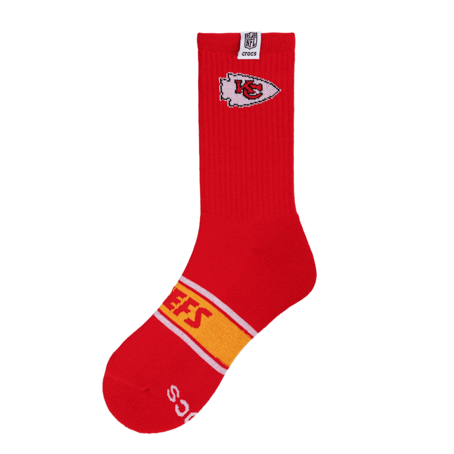 Men NFL Kansas City Chiefs Crocs Socks | Crocs Discount