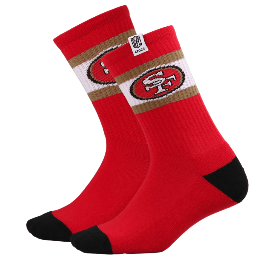 Men NFL San Francisco 49ers Crocs Socks | Crocs